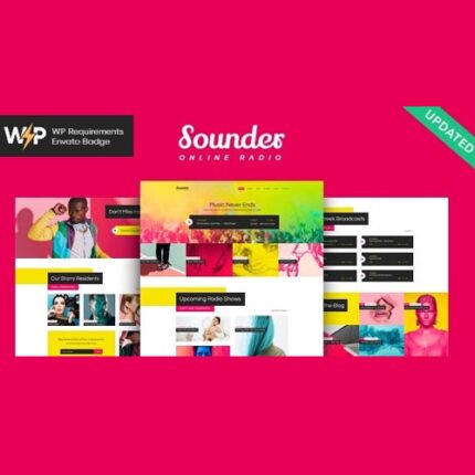 NEW Sounder | Online Internet Radio Station WordPress Theme + RTL 2204