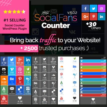 SocialFans Social Counter Plugin